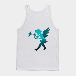 Enchanted Cupid Silhouette T-Shirt Design No. 687 Tank Top